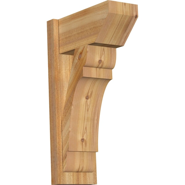 Ekena Millwork Olympic Slat Rough Sawn Outlooker, Western Red Cedar, 8"W x 16"D x 28"H OUT08X16X28OLY06RWR - main